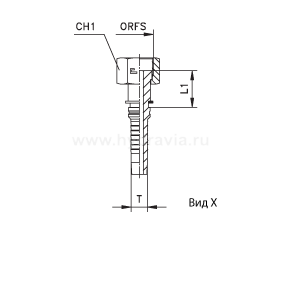 ORFS Interlock внутренняя резьба предварительно обжатая гайка/накидная гайка - ISO 8434-3 (SAE J1453)