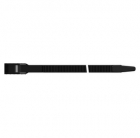 Стяжки с одинарной горизонтальной головкой черного цвета, полиамид 12 SapiSelco