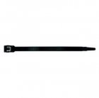 Стяжки с горизонтальной заниженной головкой черного цвета, полиамид 6.6 SapiSelco