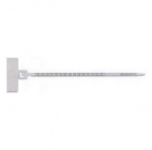 Стяжки маркировочные с поперечной табличкой после замка белого цвета, полиамид 6.6 SapiSelco