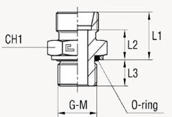 Прямые штуцера BSP, уплотнение тип H