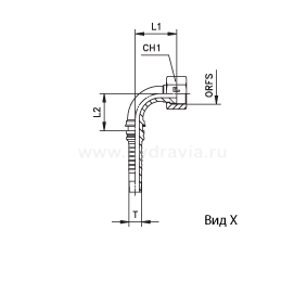 ORFS Interlock внутренняя резьба угол 90° предварительно обжатая гайка/накидная гайка - ISO 8434-3 (SAE J1453)